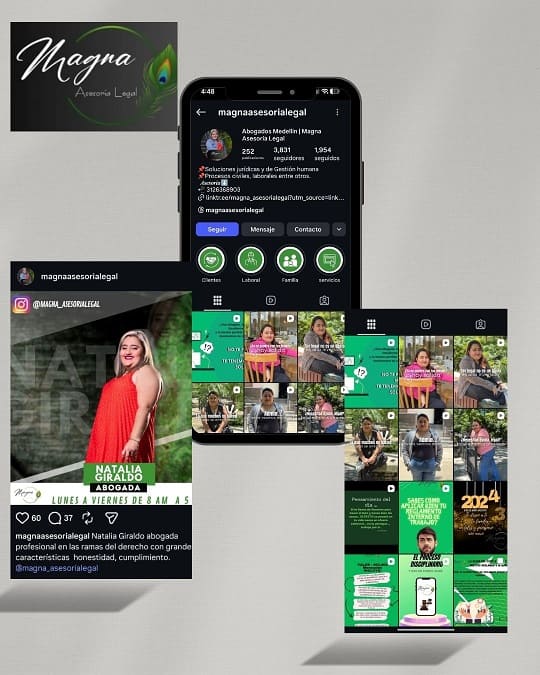 Perfil Instagram Magna Asesoría Legal