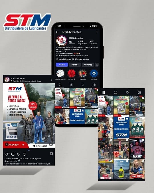 Perfil Instagram STM Lubricantes
